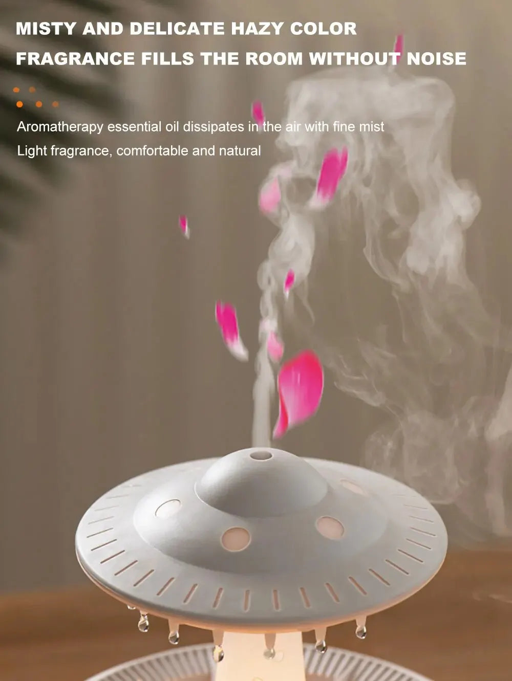 Humidificador y Difusor Aromático UFO con Control Remoto